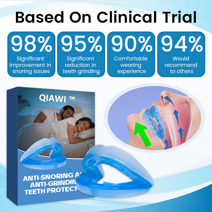 🌙 SILENT NIGHTS, STRONG TEETH! 🦷 QIAWI™ Anti-Snoring Guard 🔵✨
