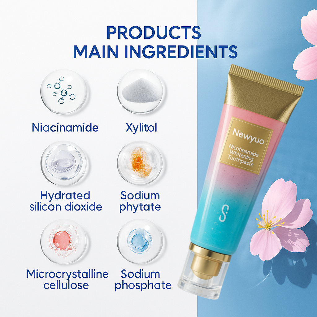 šćMaxć NewyuoĀ® Nicotinamide ToothpastećšNew upgrade Powerful type 10% concentration of Nicotinamideć