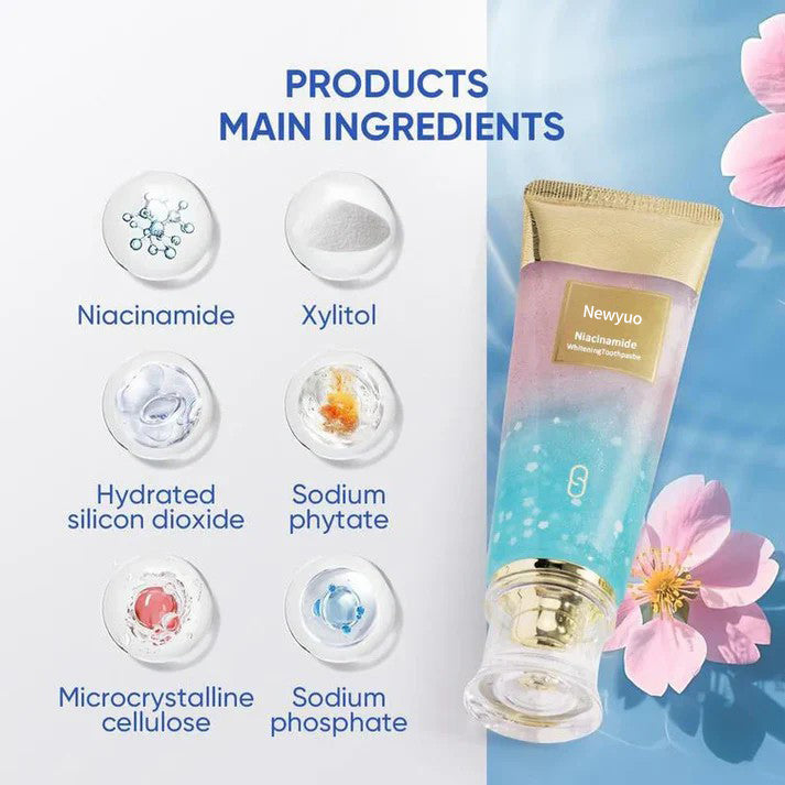 šćMaxć NewyuoĀ® Nicotinamide ToothpastećNew upgrade Powerful type 10% concentration of Nicotinamideć