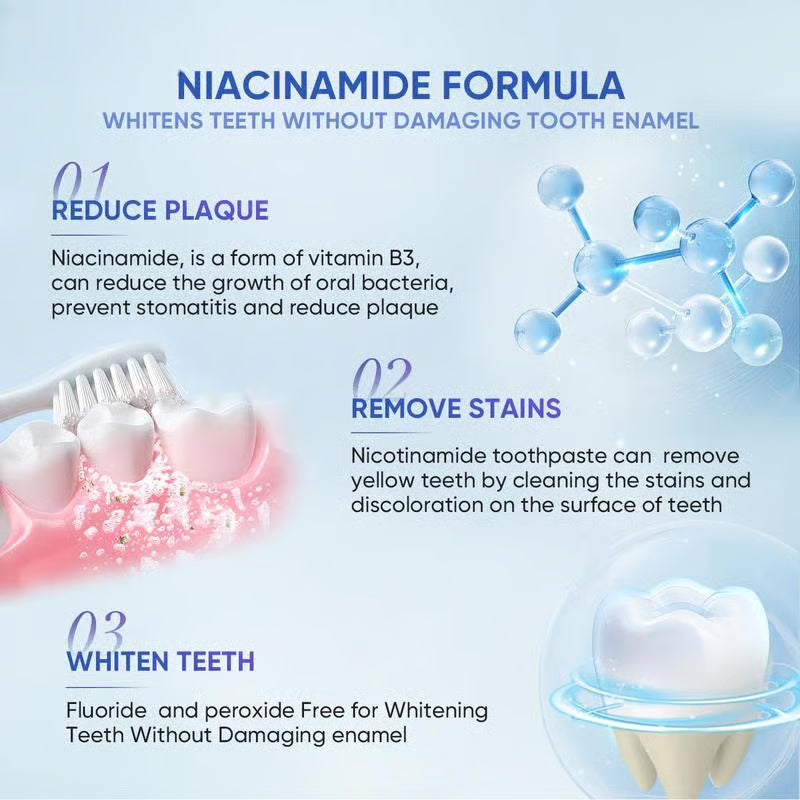 šćMaxć NewyuoĀ® Nicotinamide ToothpastećNew upgrade Powerful type 10% concentration of Nicotinamideć