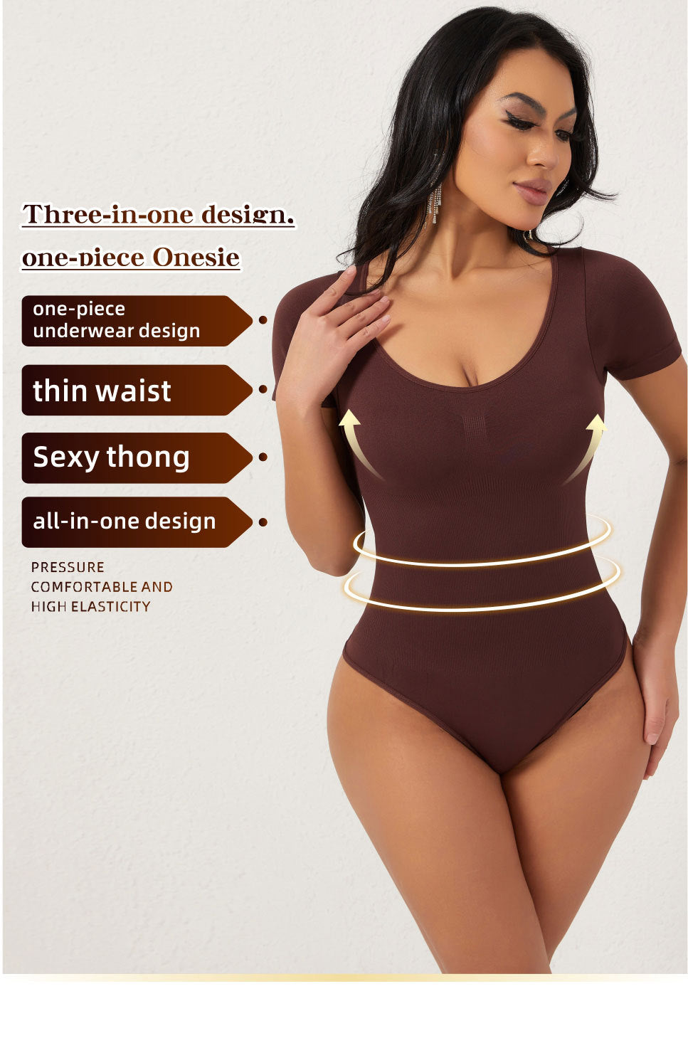 NESLEMY™ Women's Seamless Sculpted Corset Underwear Thong Comfort Top and Women's Comfort Basic Underwear