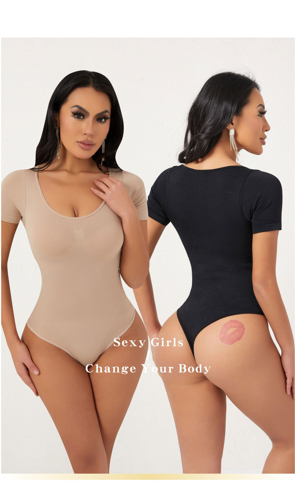NESLEMY™ Women's Seamless Sculpted Corset Underwear Thong Comfort Top and Women's Comfort Basic Underwear