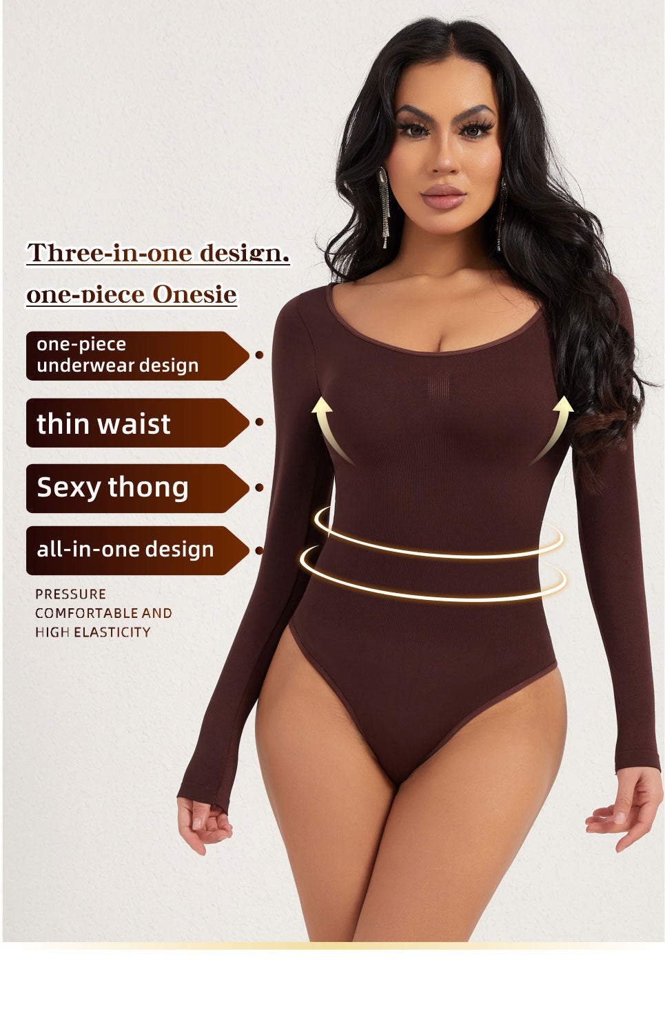NESLEMY™ Women's Seamless Sculpted Corset Underwear Thong Comfort Top and Women's Comfort Basic Underwear