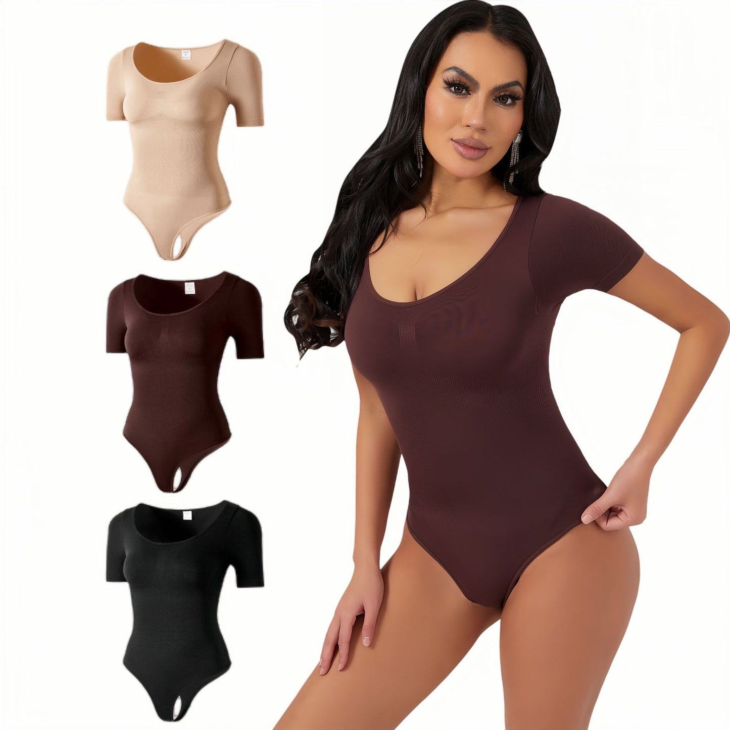 NESLEMY™ Women's Seamless Sculpted Corset Underwear Thong Comfort Top and Women's Comfort Basic Underwear