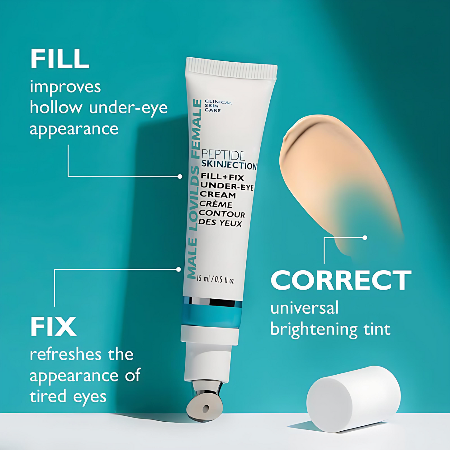 ✨LOVILDS™ Skinjection Fill+Fix Under-Eye Cream. Target Dark Circles, Puffiness & Fine Lines for a Youthful, Radiant Look