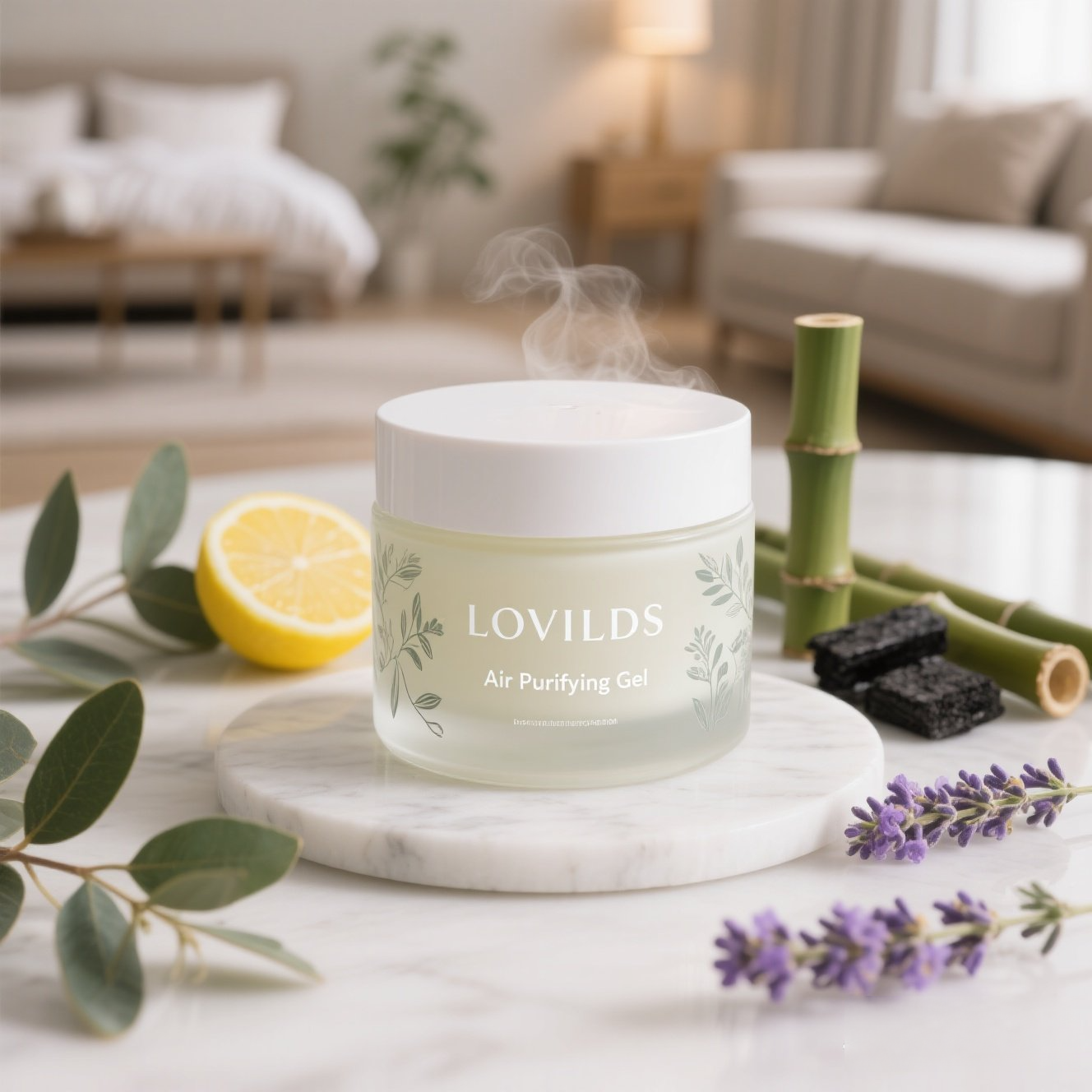 LOVILDS™ Air Purifying Gel — Wellness in Every Breath Naturally neutralizes odors, toxins, and airborne pollutants.