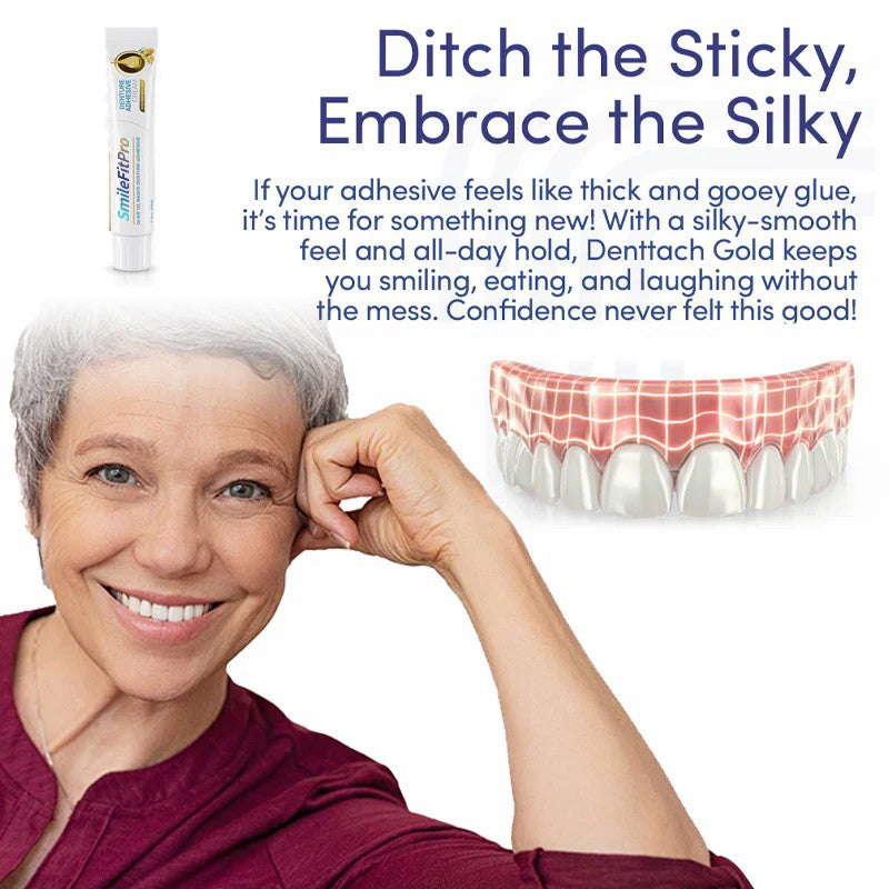 SmileFitPro™ Olive Oil Denture Adhesive Cream – Gentle, Natural Hold Without Irritation