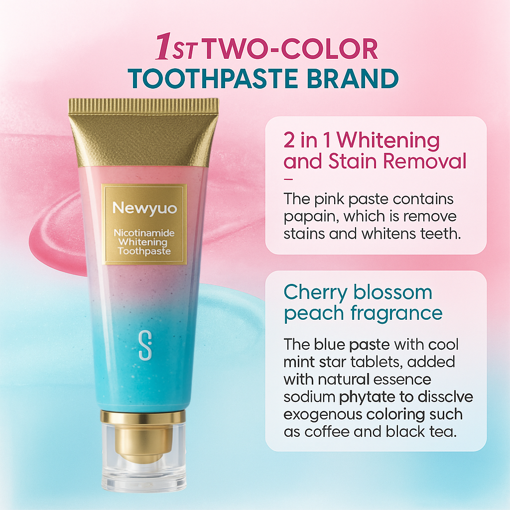 🏆【Max】 Newyuo® Nicotinamide Toothpaste【💎New upgrade Powerful type 10% concentration of Nicotinamide】