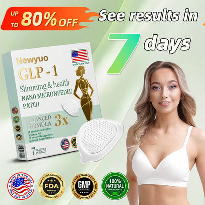 【Last Day Promotion 80% OFF🔥】Newyuo™ NIDDK-Tirzepatide Slimming & health NANO MICRONEEDLE PATCH🇺🇸👨‍⚕️（Zero Pain, 24/7 Release | Lose 20lbs FAST | 90% Sugar Drop | ）🔥🎁