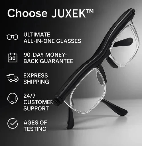 【ADJUSTABLE FOCUS GLASSES】See Every Moment Clearly With JUXEK™!